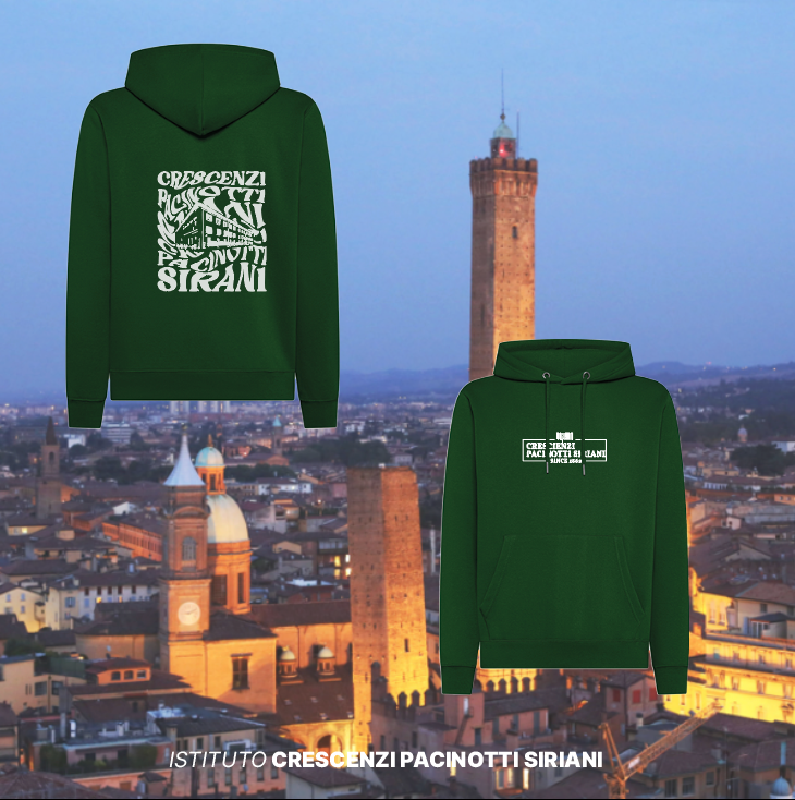 Felpa Cappuccio Shaped -  Istituto Crescenzi Pacinotti Siriani