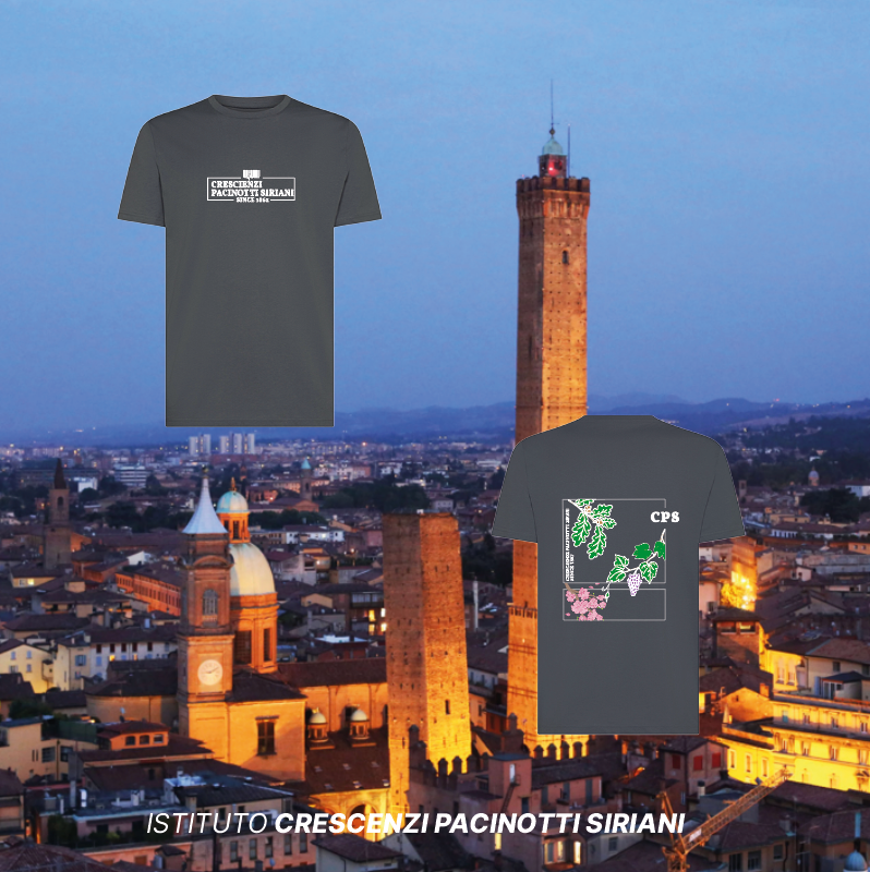 T-shirt organica ciliegio - Crescenzi Pacinotti Siriani