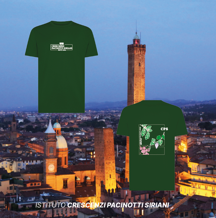 T-shirt organica ciliegio - Crescenzi Pacinotti Siriani