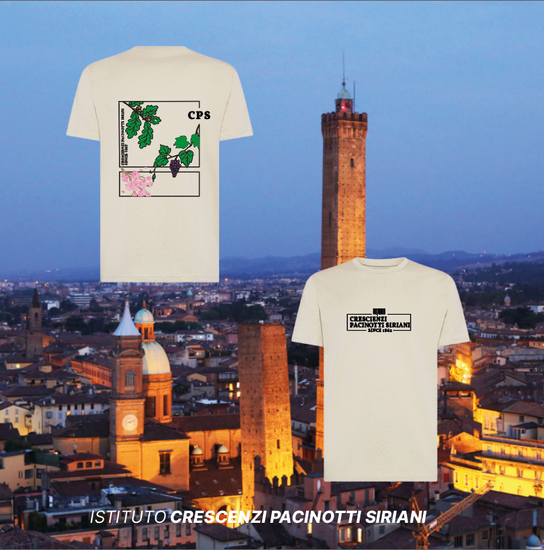 T-shirt organica ciliegio - Crescenzi Pacinotti Siriani
