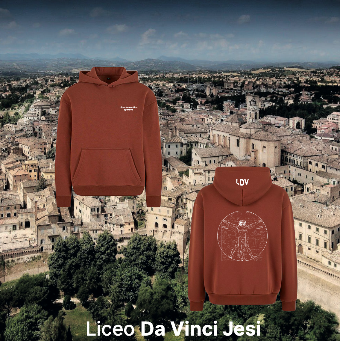 Hoodie sportivo - Liceo Da Vinci Jesi