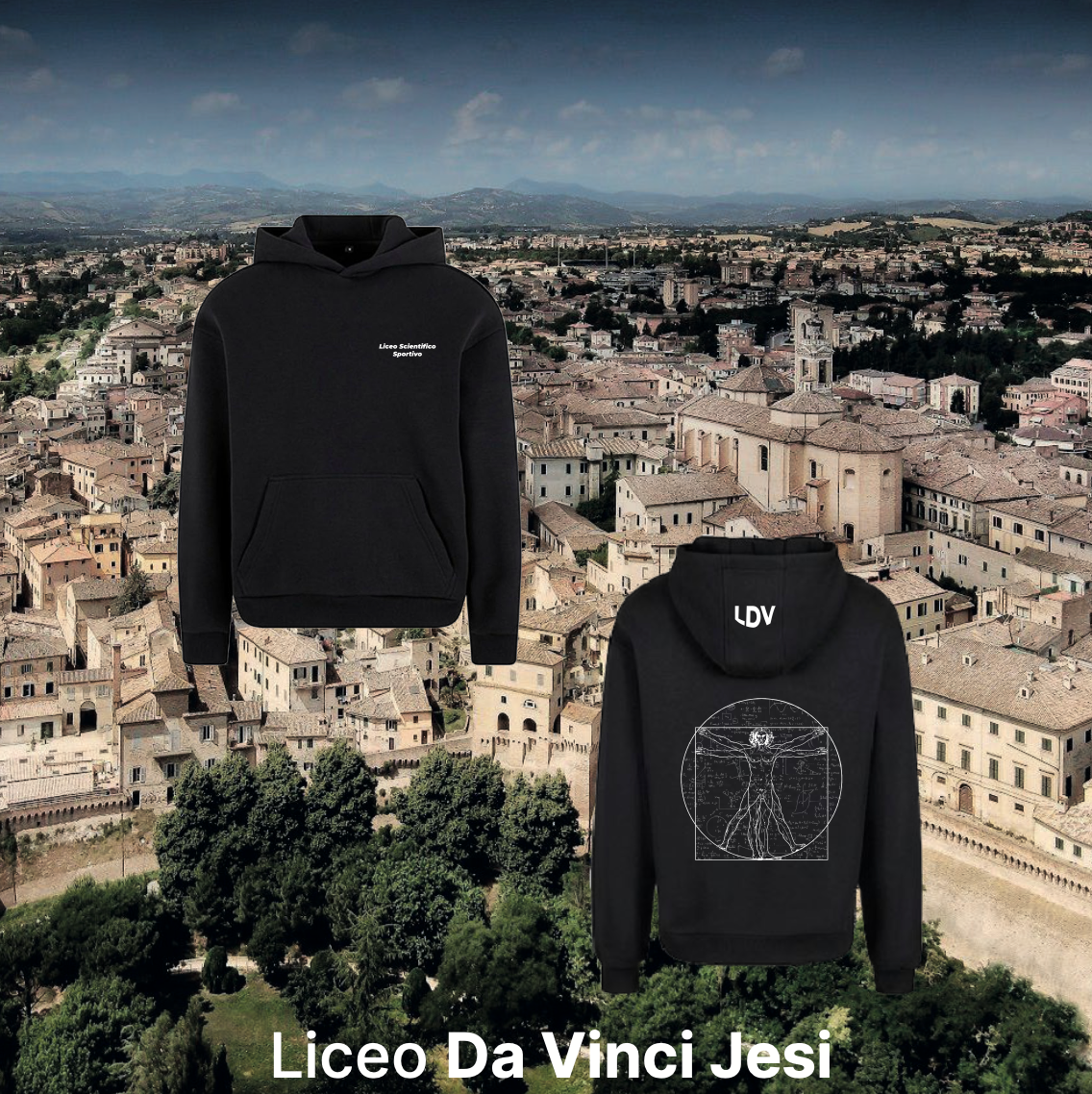 Hoodie sportivo - Liceo Da Vinci Jesi