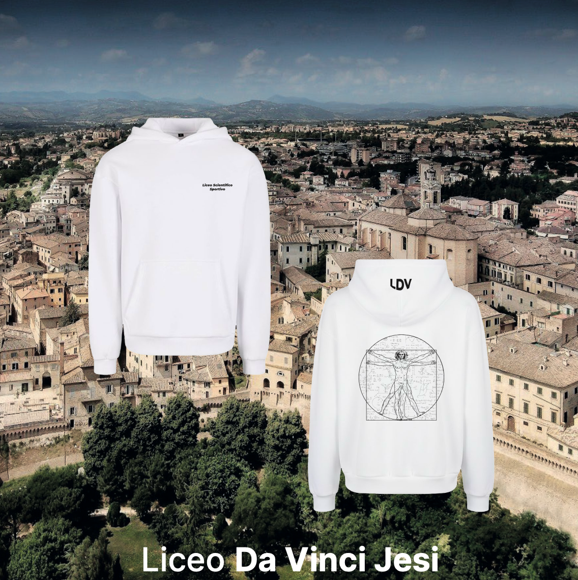 Hoodie sportivo - Liceo Da Vinci Jesi