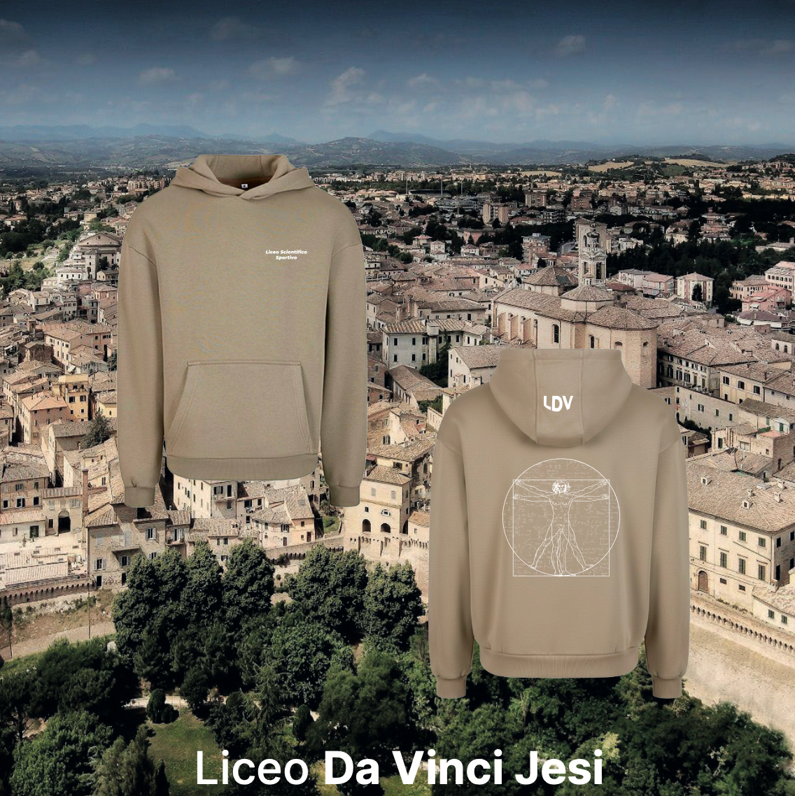 Hoodie sportivo - Liceo Da Vinci Jesi