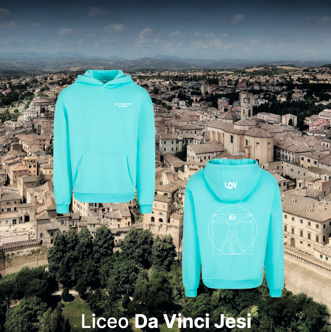Hoodie sportivo - Liceo Da Vinci Jesi