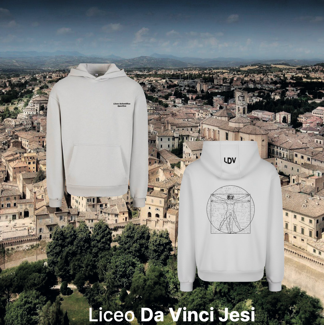 Hoodie scienze applicate - Liceo Da Vinci Jesi