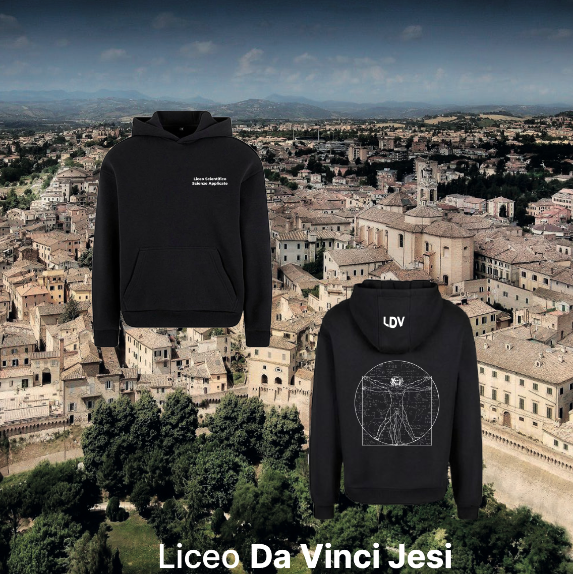 Hoodie scienze applicate - Liceo Da Vinci Jesi