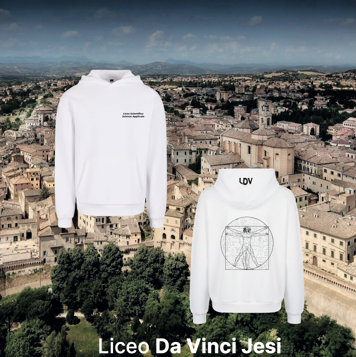 Hoodie scienze applicate - Liceo Da Vinci Jesi