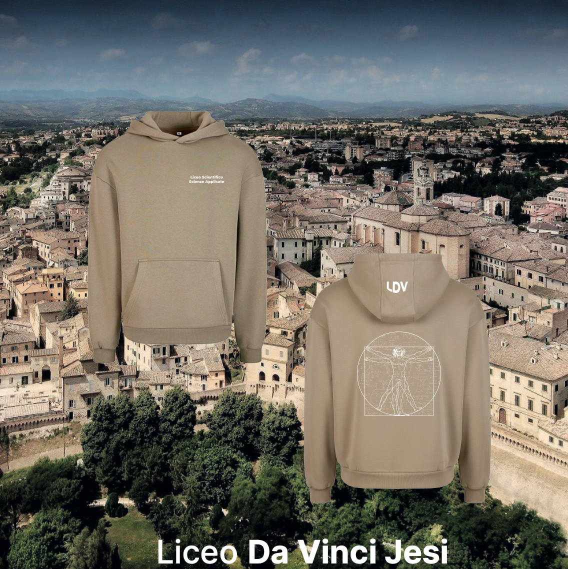 Hoodie scienze applicate - Liceo Da Vinci Jesi