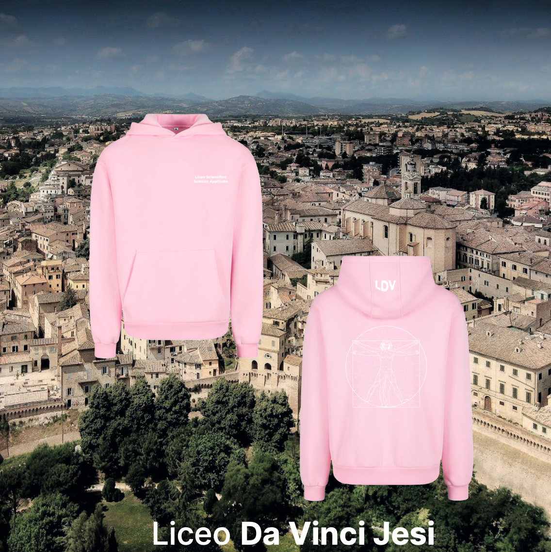 Hoodie scienze applicate - Liceo Da Vinci Jesi