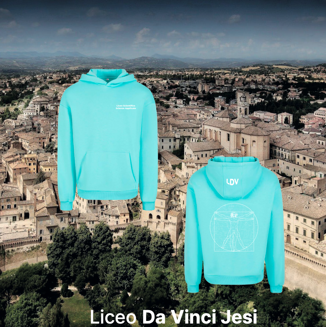 Hoodie scienze applicate - Liceo Da Vinci Jesi
