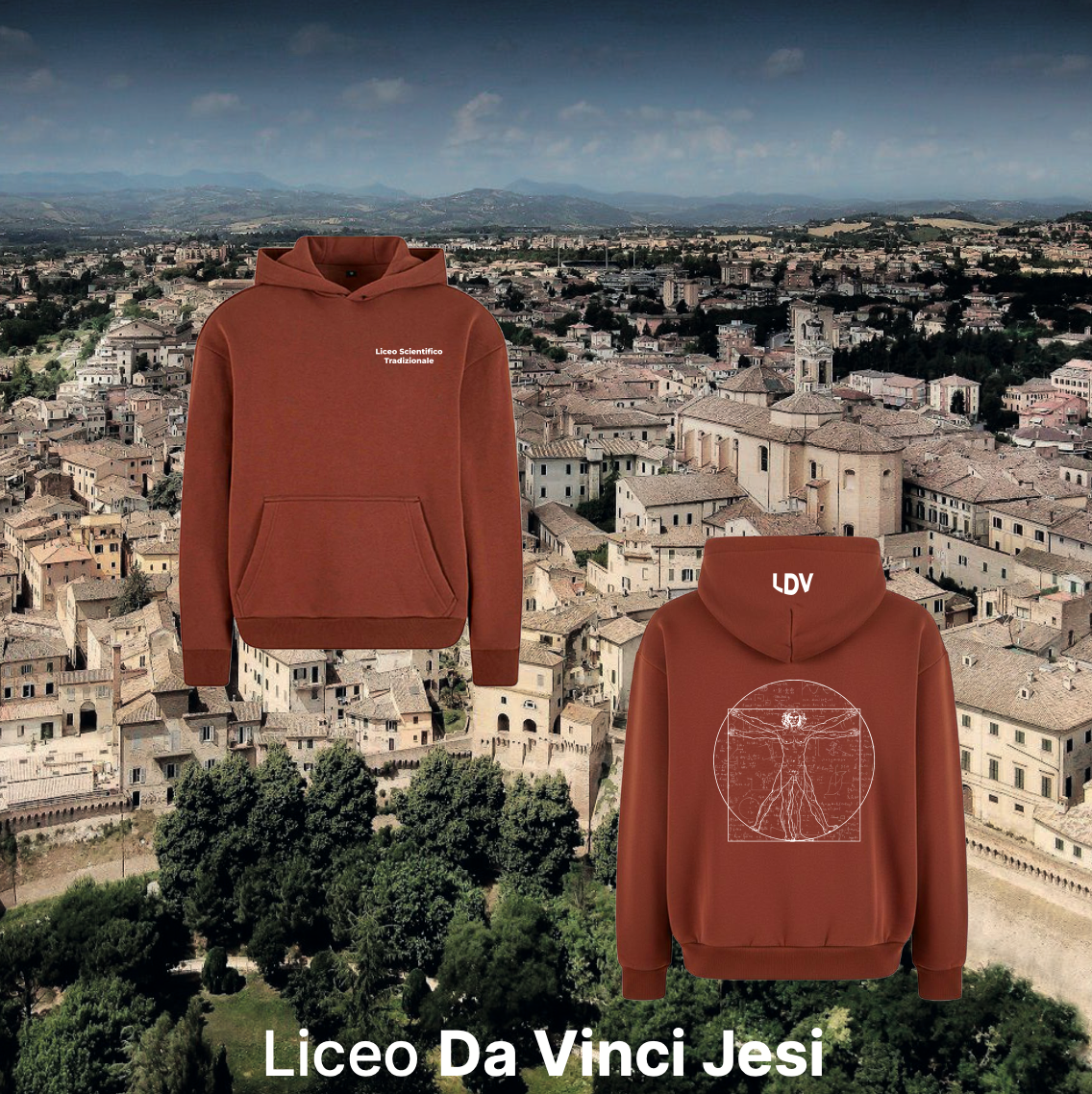 Hoodie tradizionale - Liceo Da Vinci Jesi