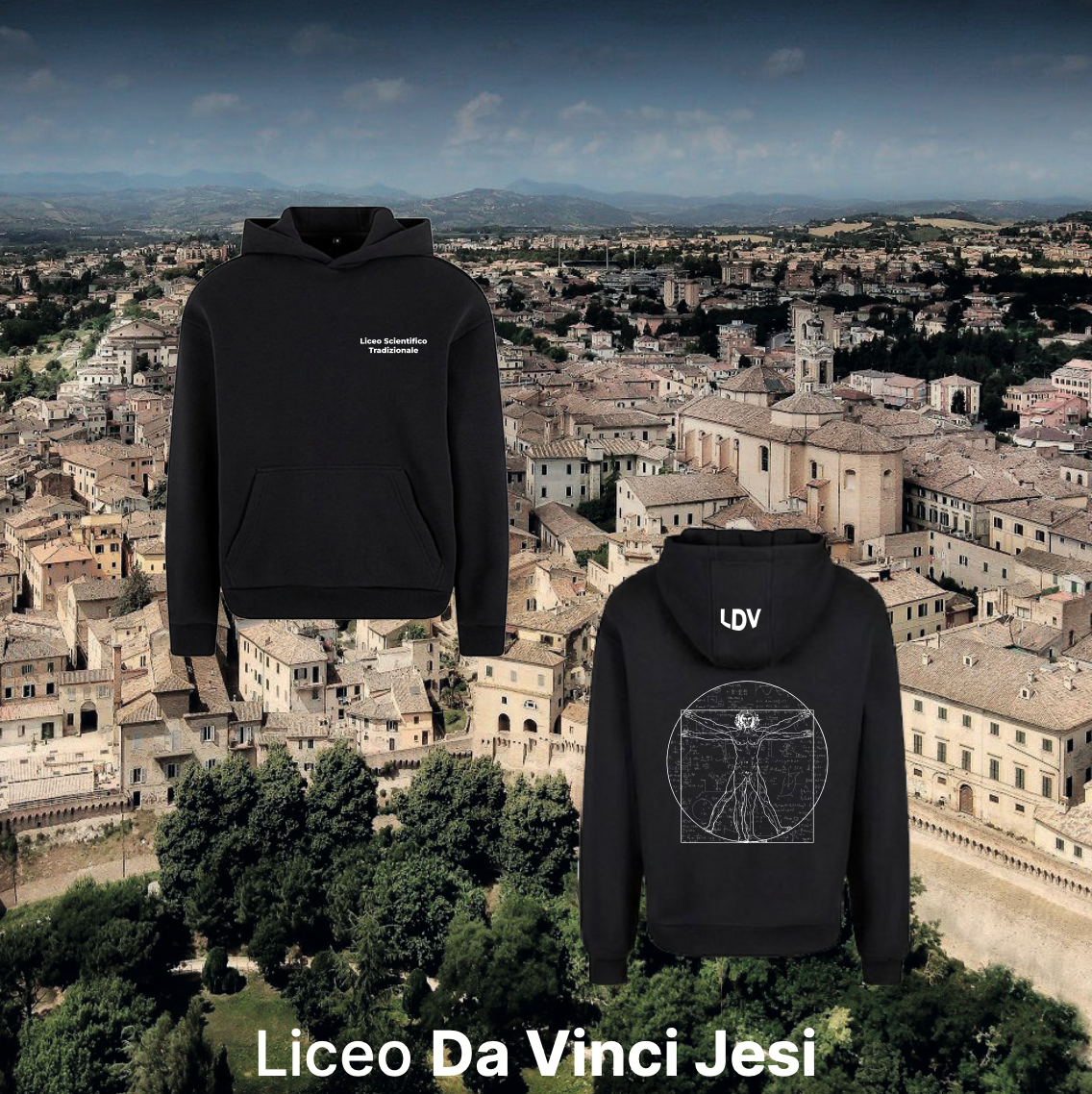 Hoodie tradizionale - Liceo Da Vinci Jesi