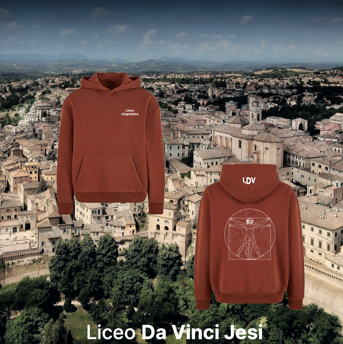 Hoodie linguistico - Liceo Da Vinci Jesi