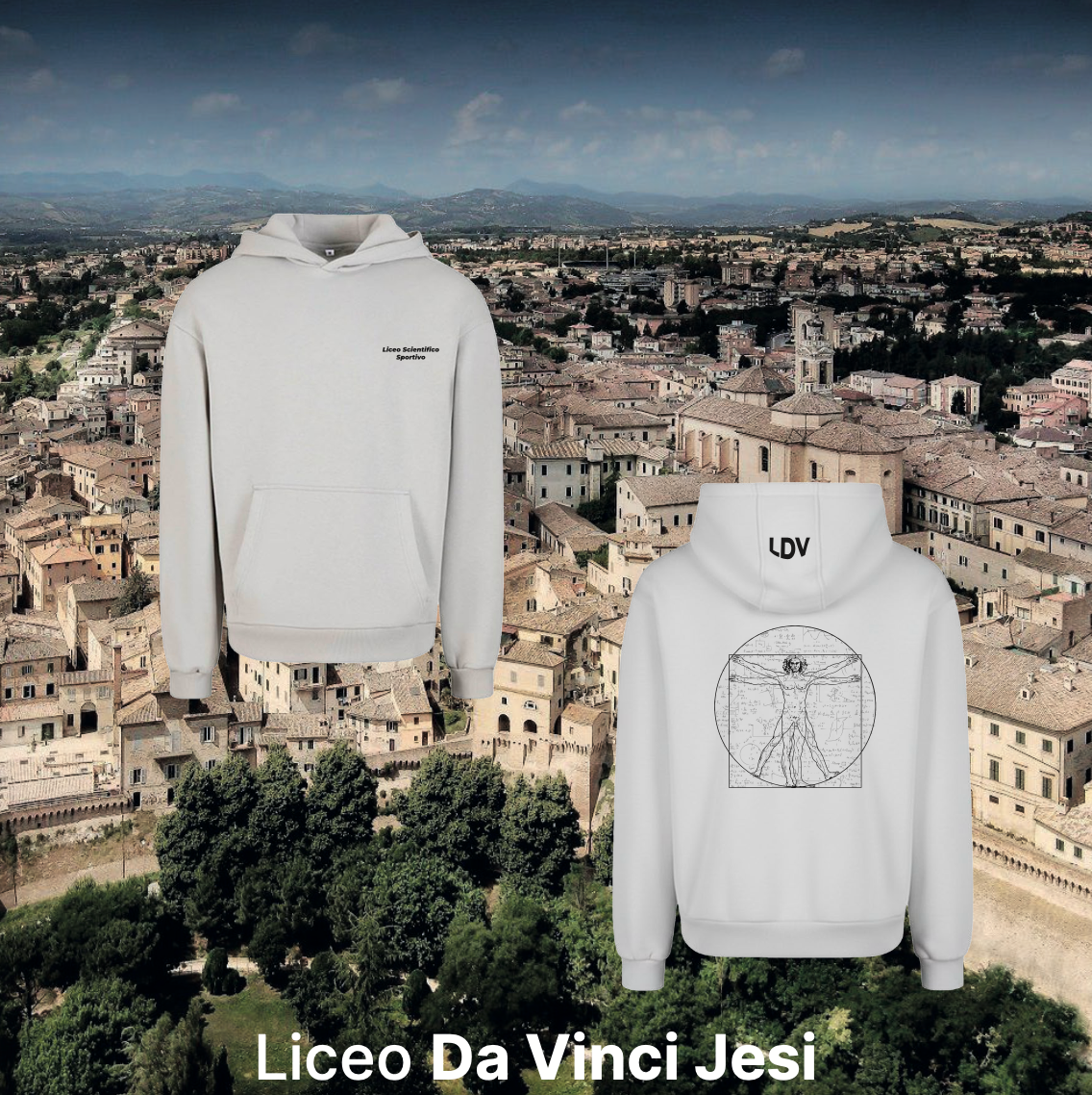 Hoodie linguistico - Liceo Da Vinci Jesi