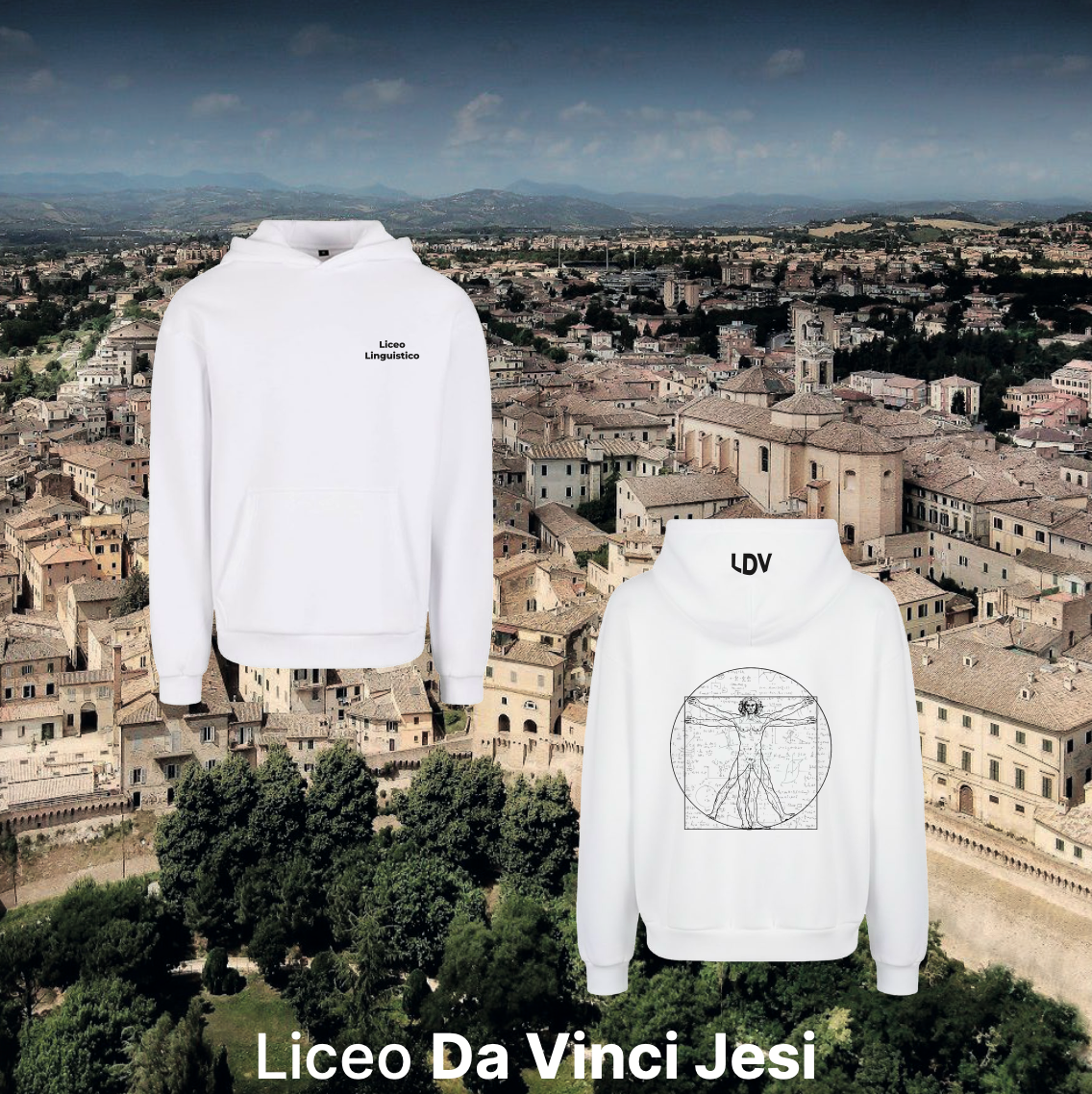 Hoodie linguistico - Liceo Da Vinci Jesi