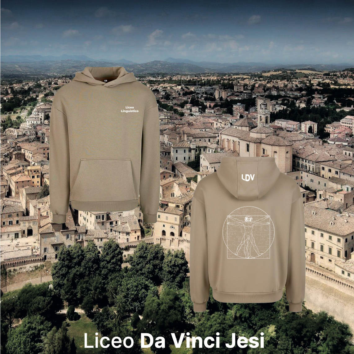 Hoodie linguistico - Liceo Da Vinci Jesi