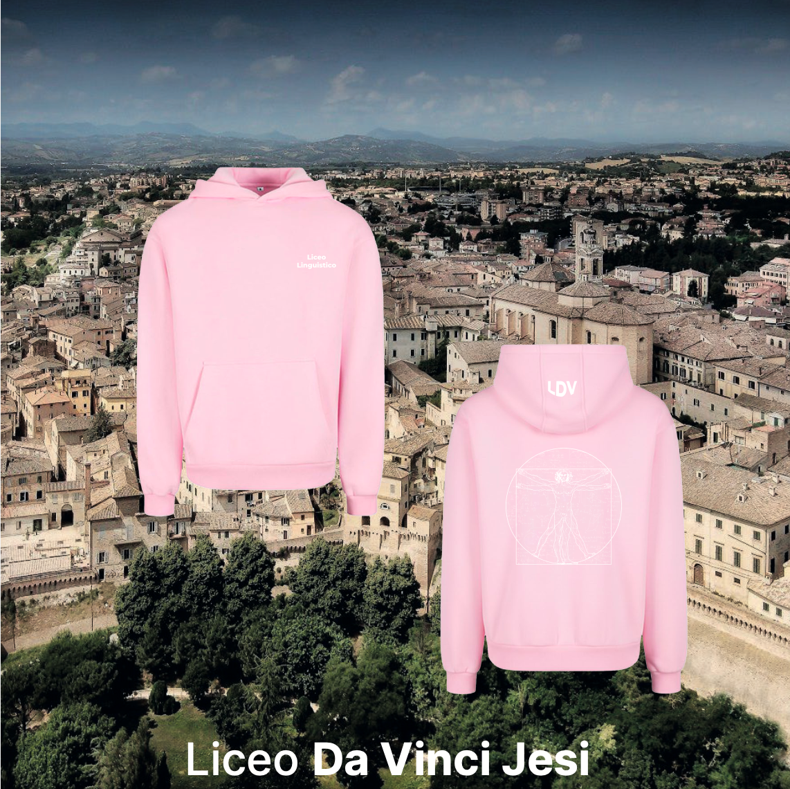 Hoodie linguistico - Liceo Da Vinci Jesi