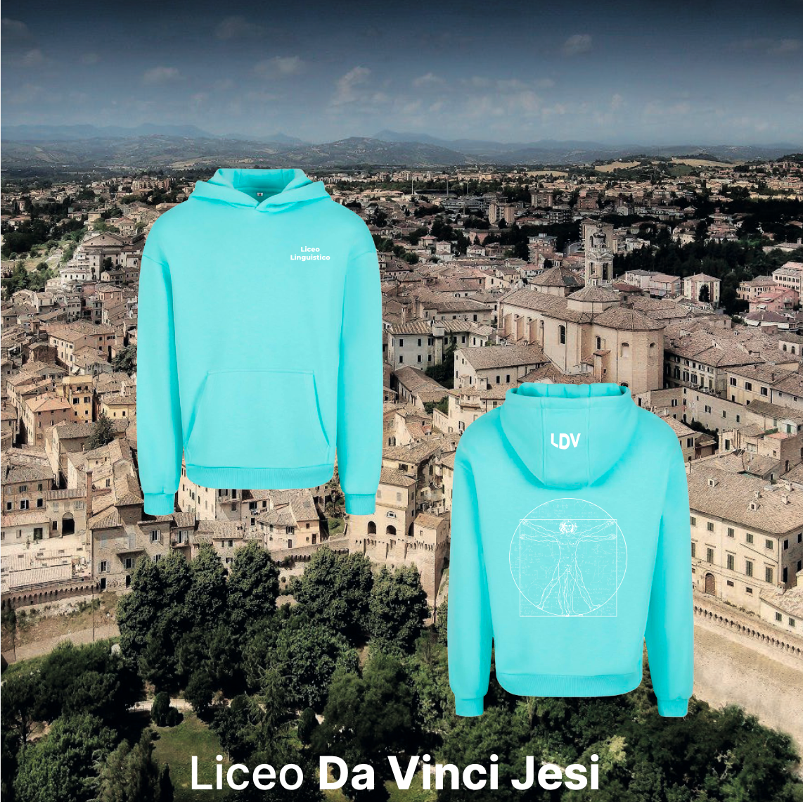 Hoodie linguistico - Liceo Da Vinci Jesi