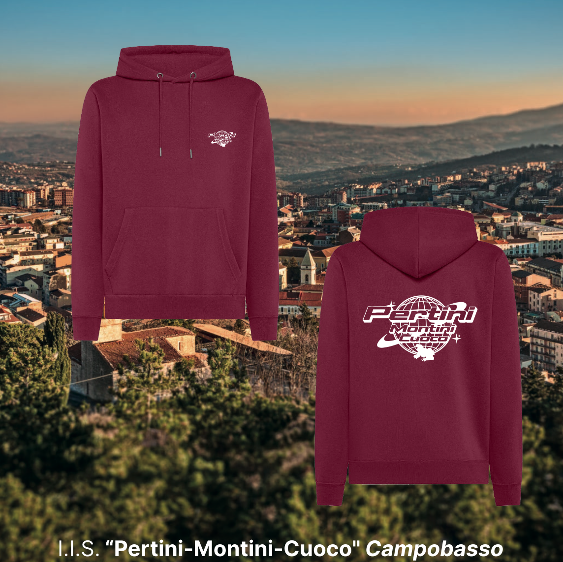Hoodie - I.I.S. "Pertini Montini Cuoco" Campobasso