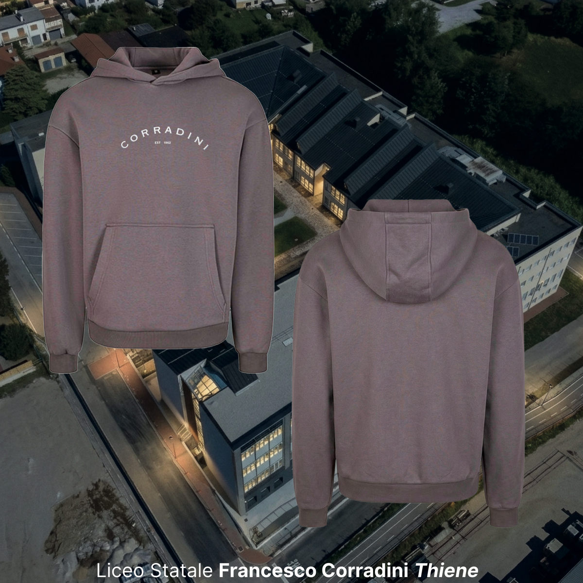Hoodie "est 1962" - Liceo Corradini Thiene