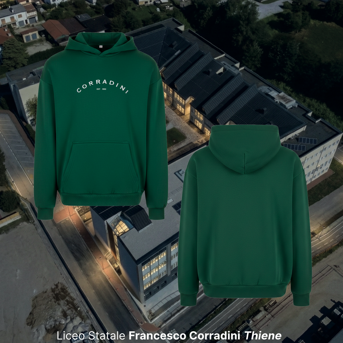 Hoodie "est 1962" - Liceo Corradini Thiene