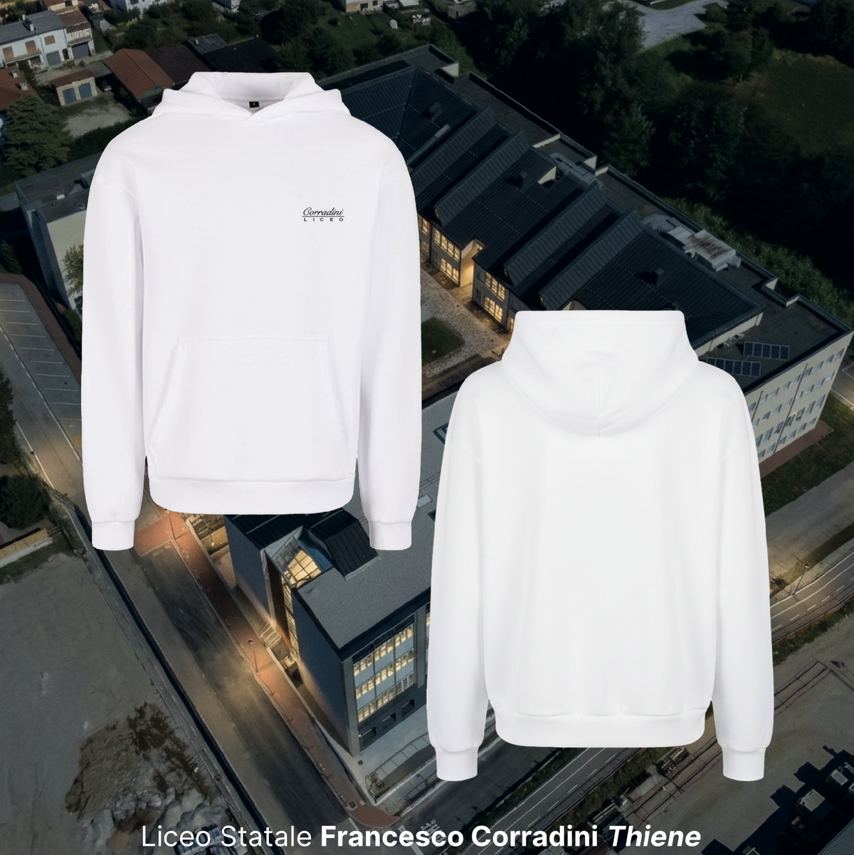 Hoodie "ricamo" - Liceo Corradini Thiene