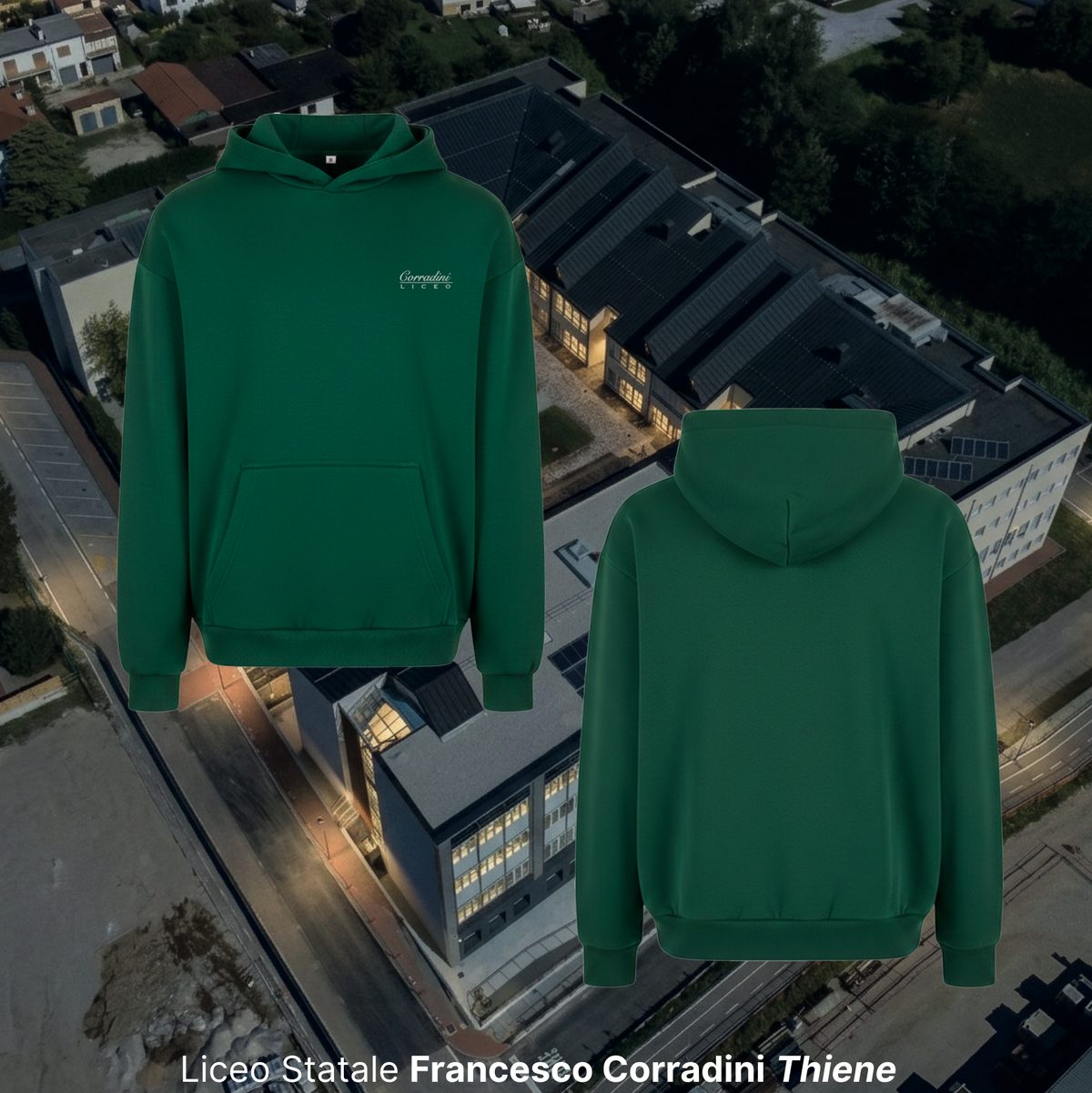 Hoodie "ricamo" - Liceo Corradini Thiene
