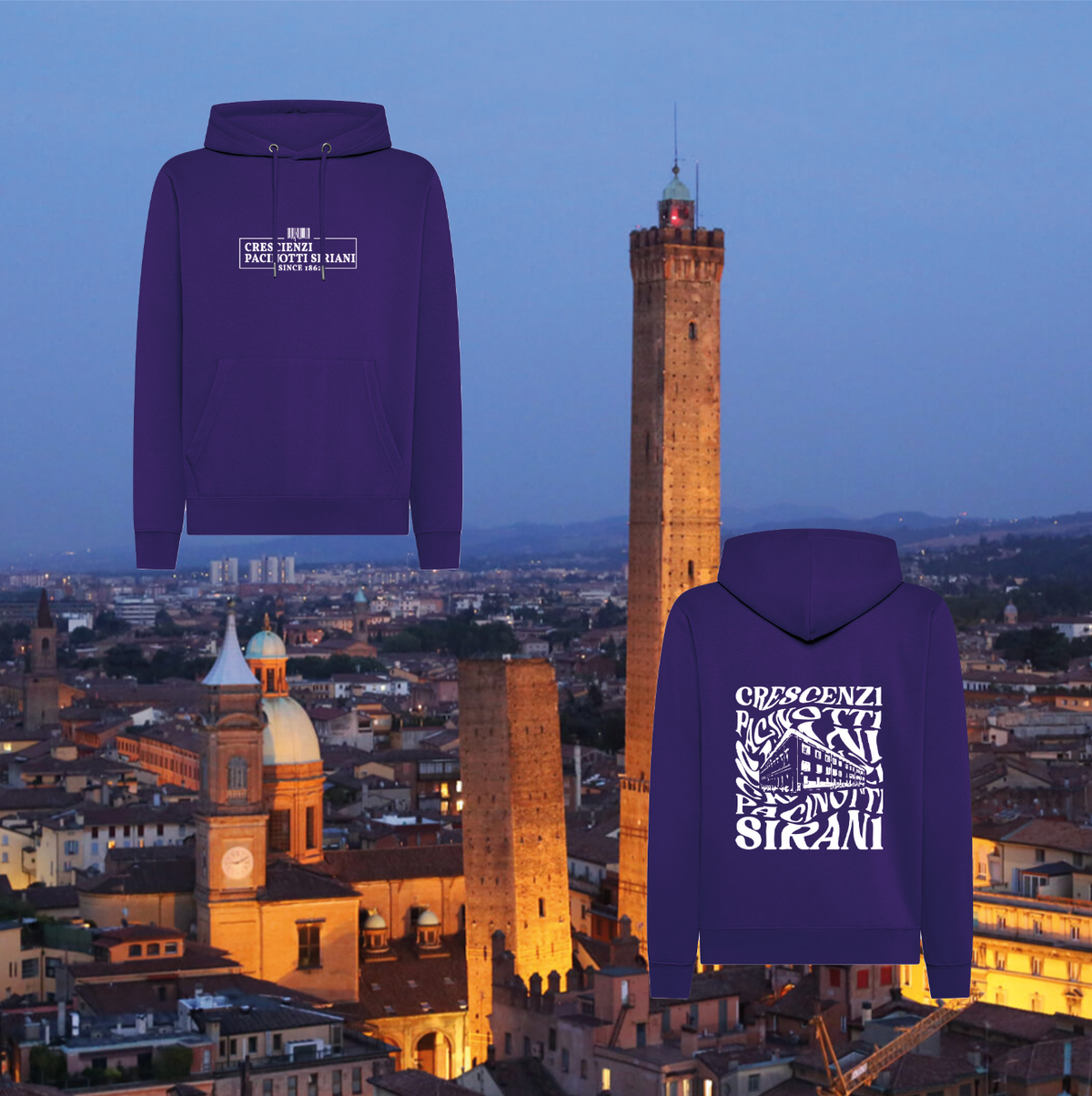 Felpa Cappuccio Shaped -  Istituto Crescenzi Pacinotti Siriani
