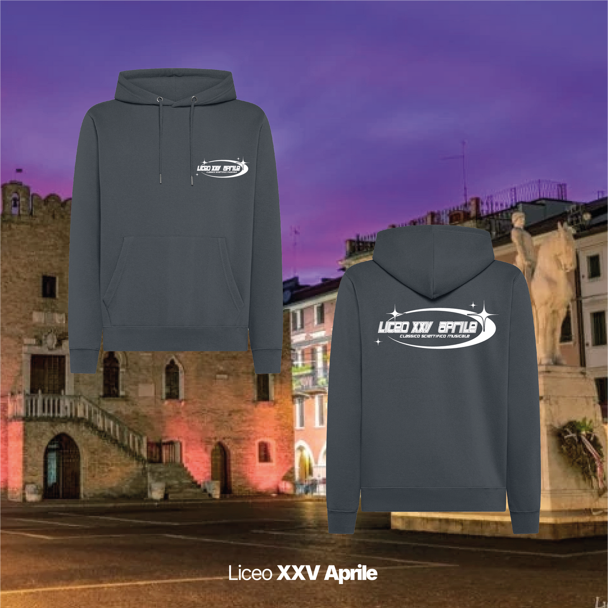 Felpa Cappuccio - Liceo XXV Aprile