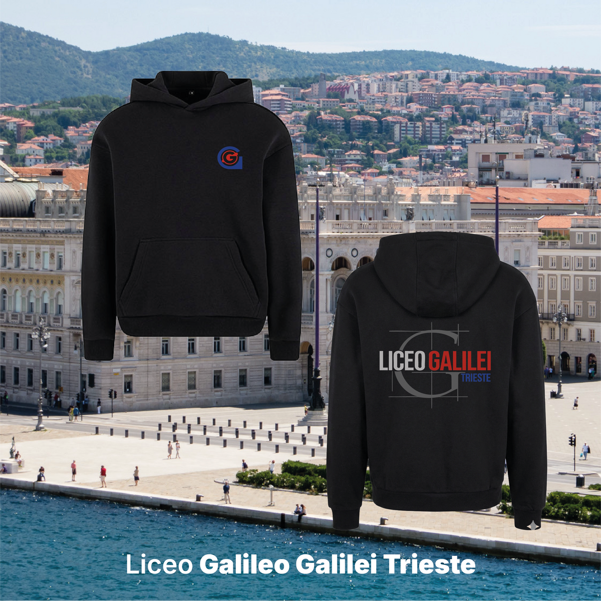 Felpa cappuccio -Liceo Galileo Galilei Trieste