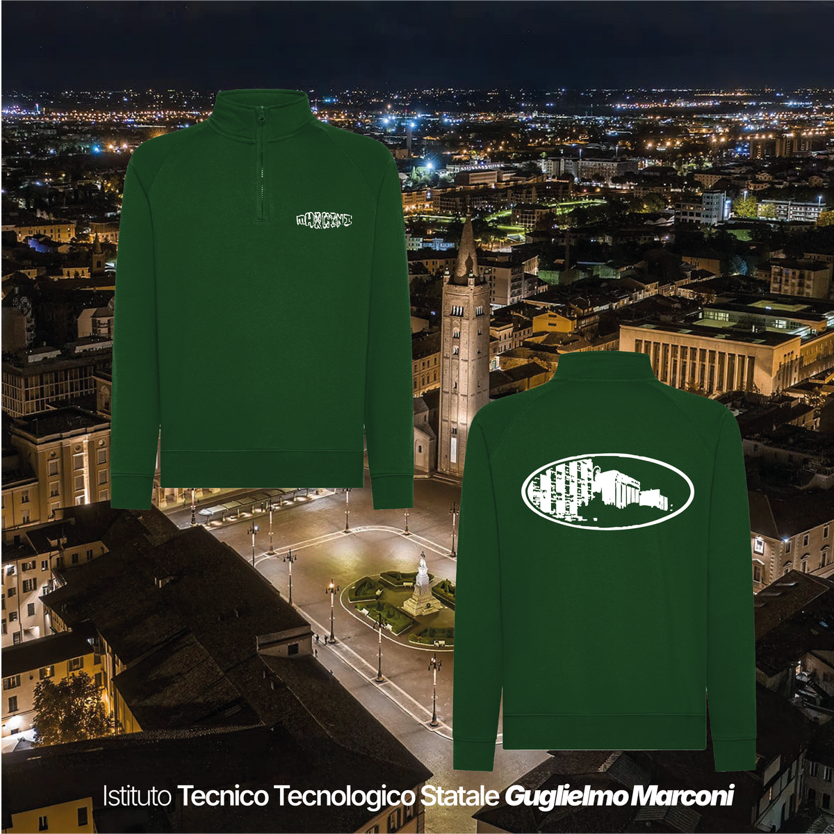 Felpa mezza zip - ISTITUTO TECNOLOGICO STATALE GUGLIELMO MARCONI