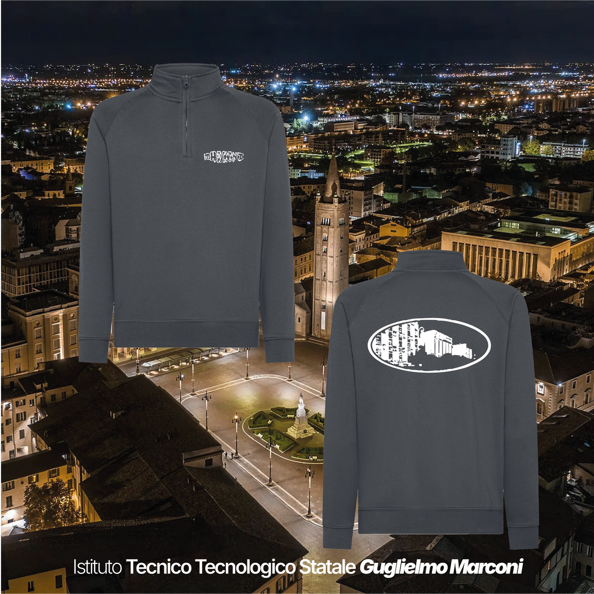 Felpa mezza zip - ISTITUTO TECNOLOGICO STATALE GUGLIELMO MARCONI