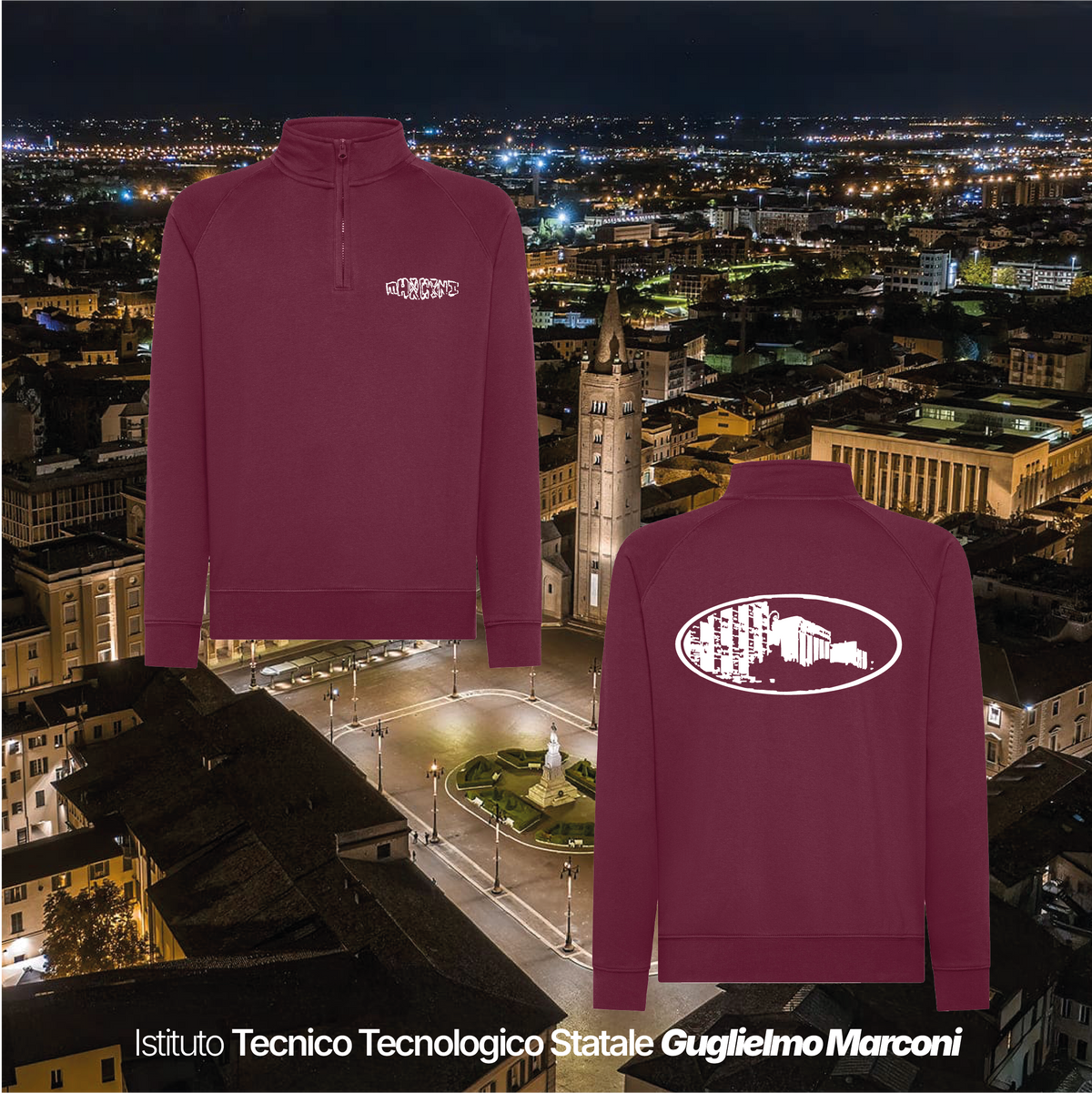 Felpa mezza zip - ISTITUTO TECNOLOGICO STATALE GUGLIELMO MARCONI