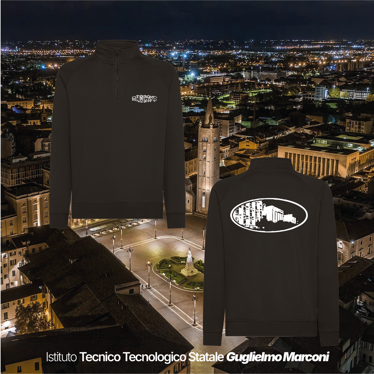 Felpa mezza zip - ISTITUTO TECNOLOGICO STATALE GUGLIELMO MARCONI