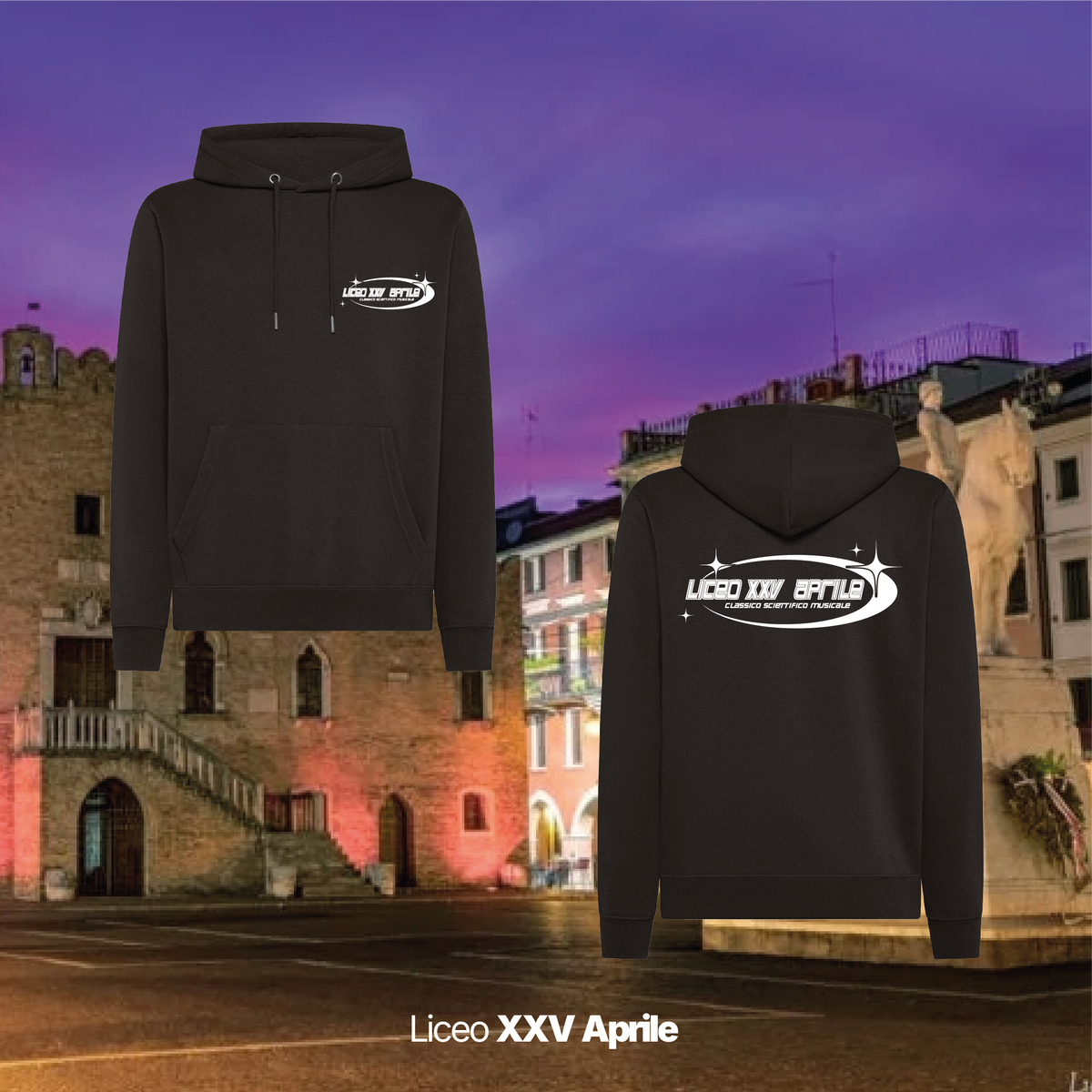 Felpa Cappuccio - Liceo XXV Aprile