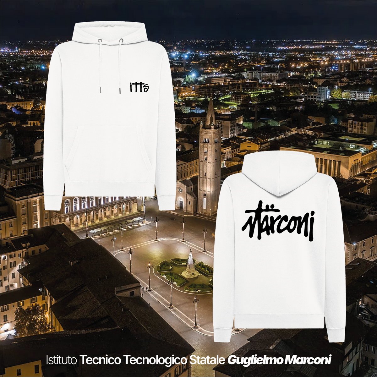 Felpa cappuccio - ISTITUTO TECNOLOGICO STATALE GUGLIELMO MARCONI #2