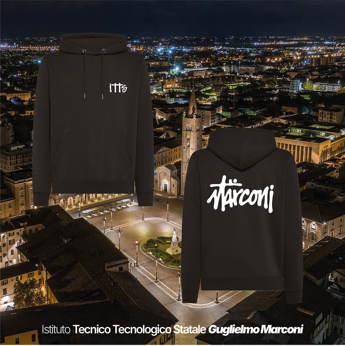 Felpa cappuccio - ISTITUTO TECNOLOGICO STATALE GUGLIELMO MARCONI #2