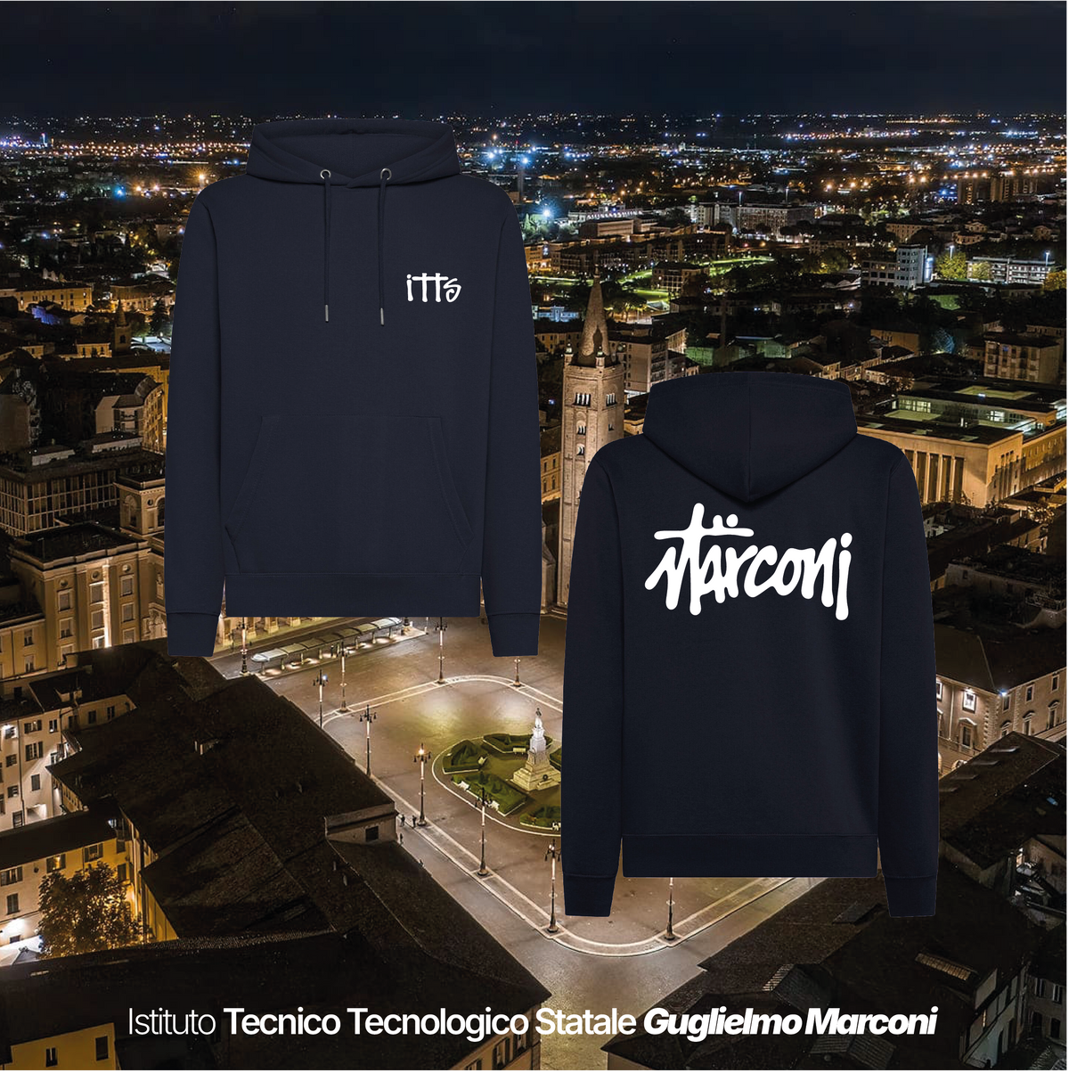 Felpa cappuccio - ISTITUTO TECNOLOGICO STATALE GUGLIELMO MARCONI #2