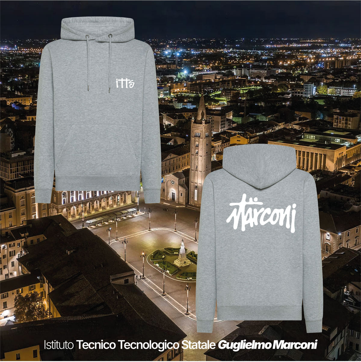 Felpa cappuccio - ISTITUTO TECNOLOGICO STATALE GUGLIELMO MARCONI #2