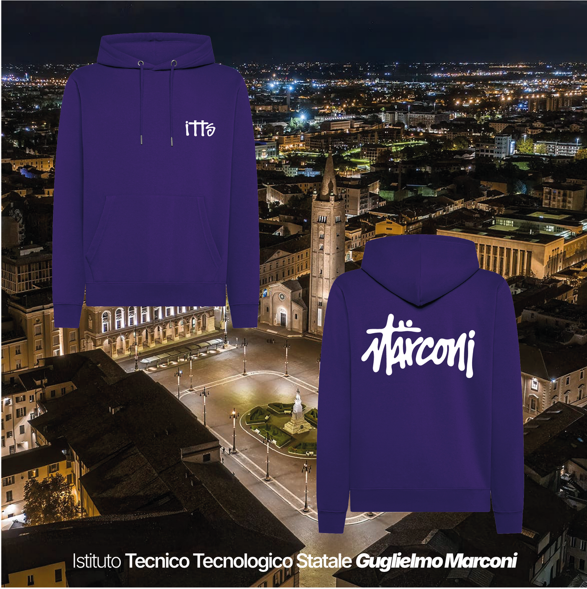 Felpa cappuccio - ISTITUTO TECNOLOGICO STATALE GUGLIELMO MARCONI #2