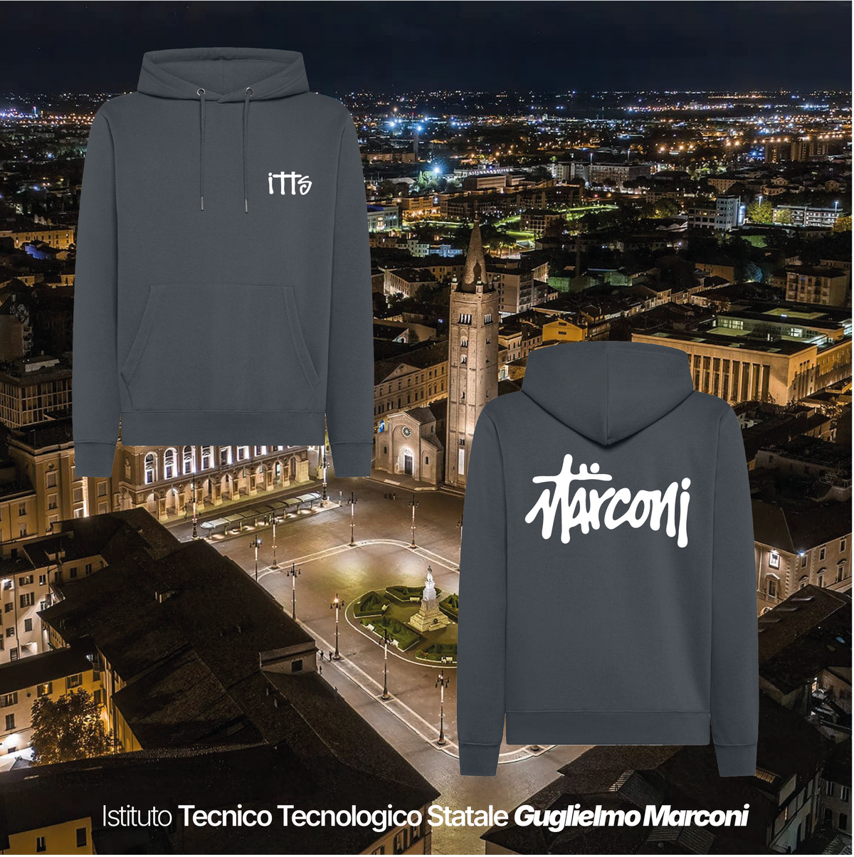 Felpa cappuccio - ISTITUTO TECNOLOGICO STATALE GUGLIELMO MARCONI #2