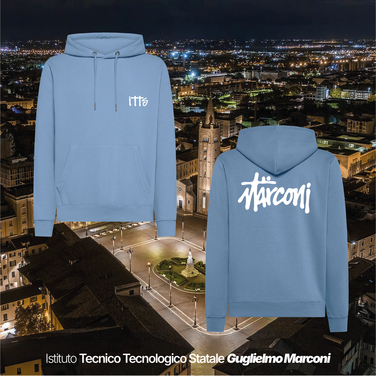 Felpa cappuccio - ISTITUTO TECNOLOGICO STATALE GUGLIELMO MARCONI #2