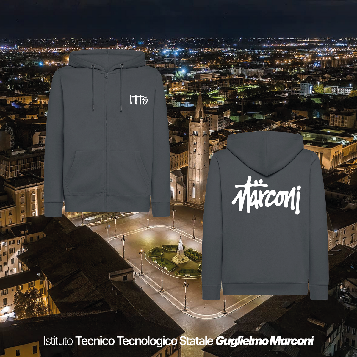 Felpa zip - ISTITUTO TECNOLOGICO STATALE GUGLIELMO MARCONI #2