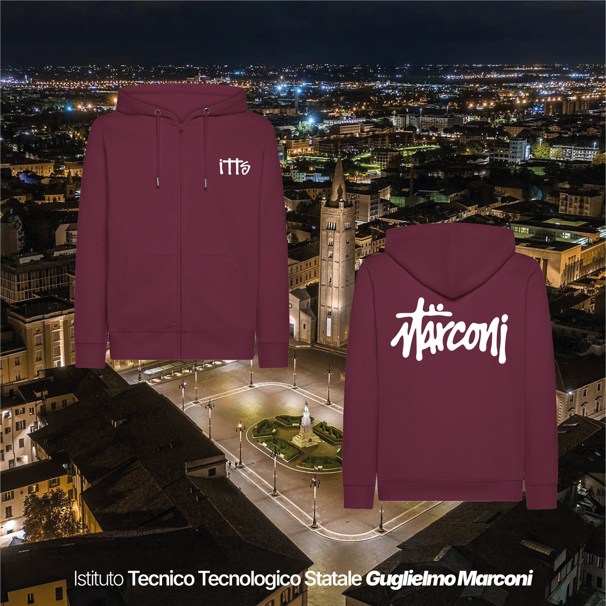 Felpa zip - ISTITUTO TECNOLOGICO STATALE GUGLIELMO MARCONI #2