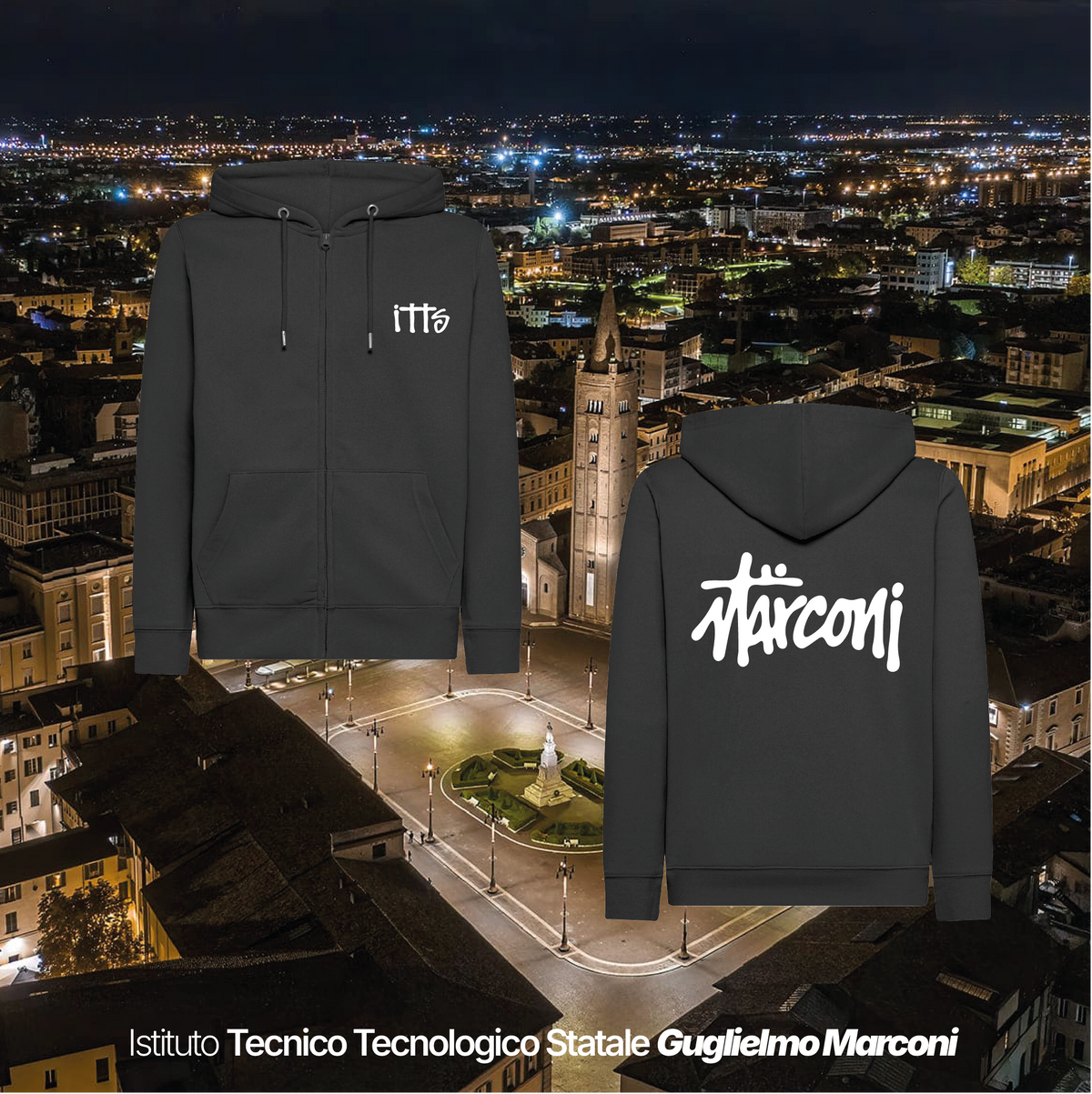 Felpa zip - ISTITUTO TECNOLOGICO STATALE GUGLIELMO MARCONI #2