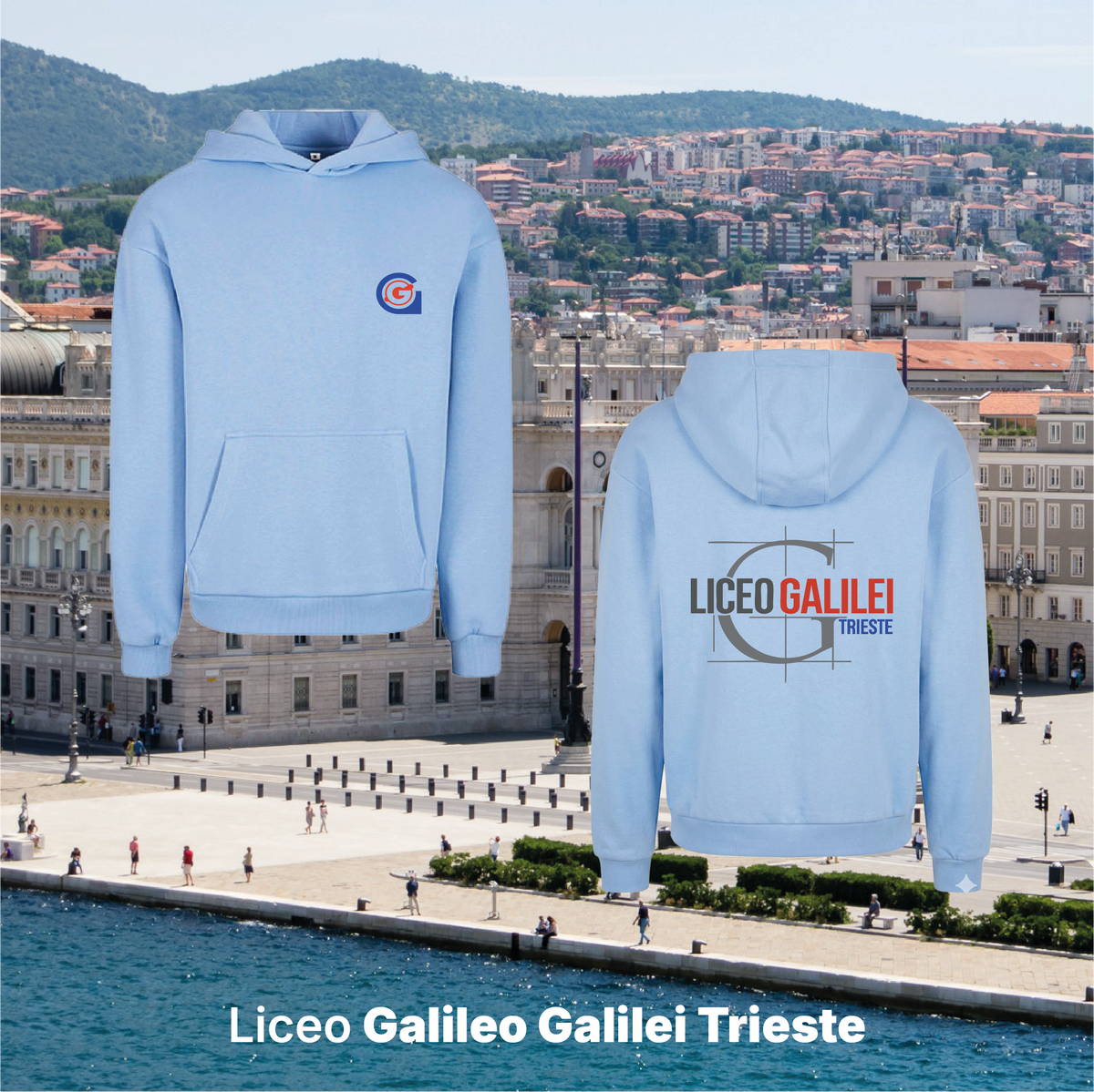Felpa cappuccio -Liceo Galileo Galilei Trieste