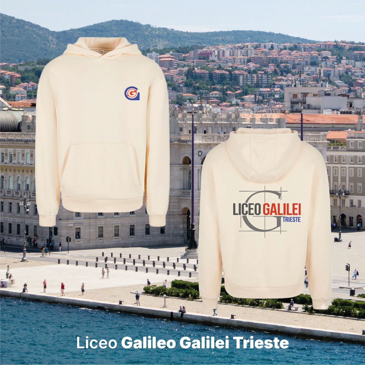 Felpa cappuccio -Liceo Galileo Galilei Trieste