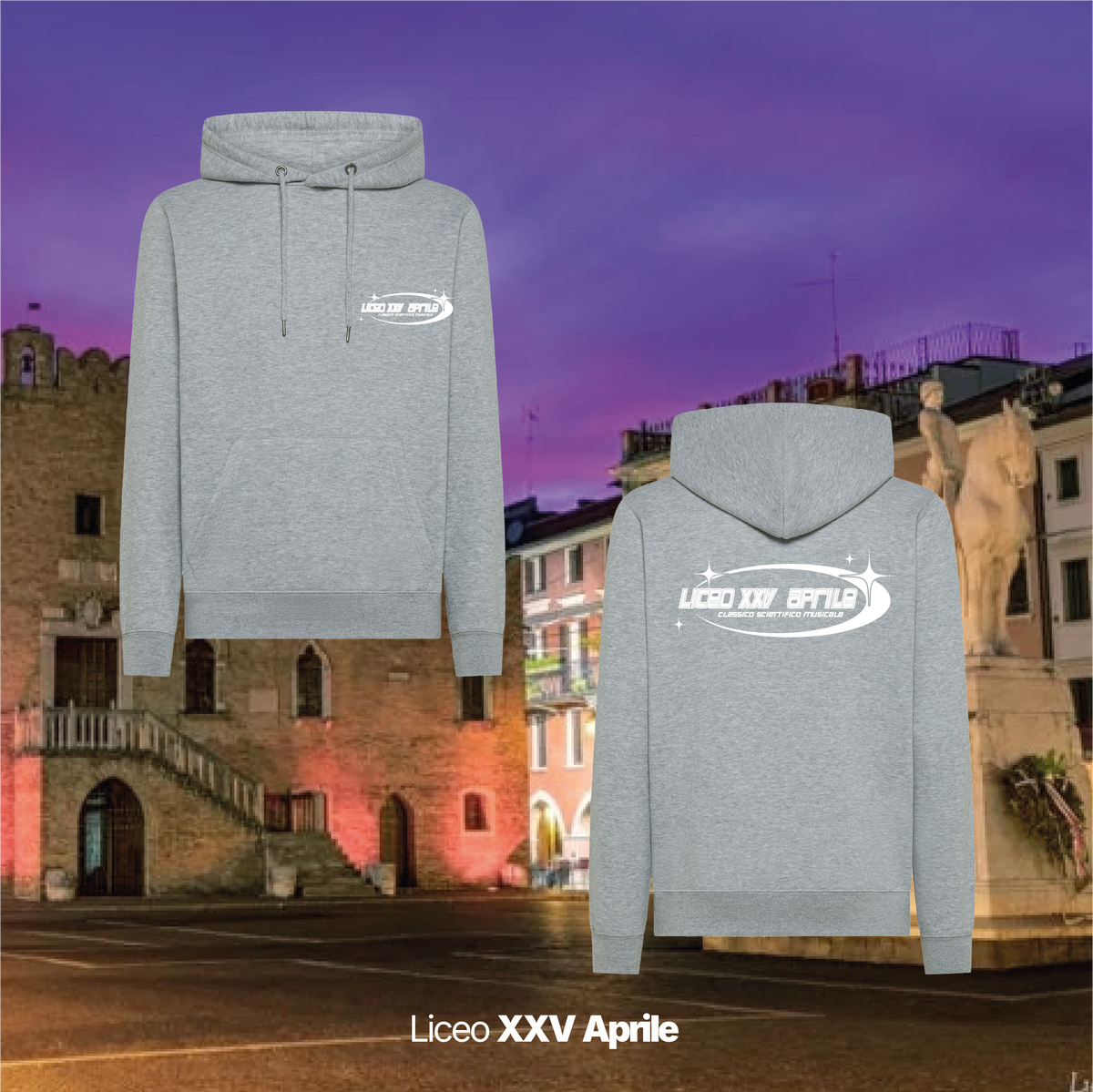 Felpa Cappuccio - Liceo XXV Aprile